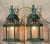 Small Pair of Vintage-Style Solid Brass Wall Lanterns Sconces- 12”25 X 6” X6” For Sale - Image 10 of 11