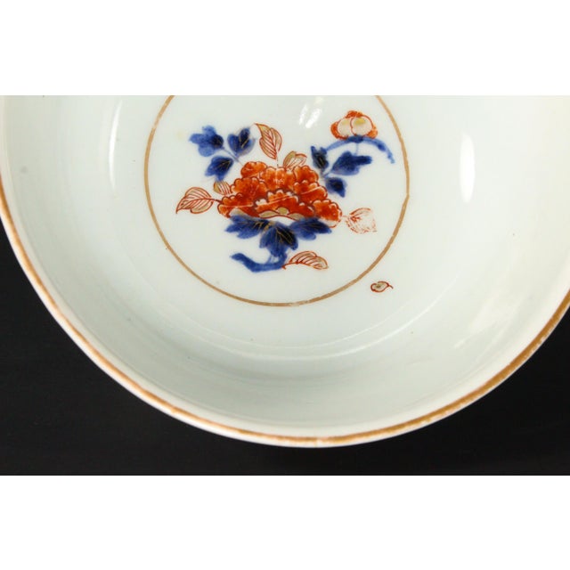 Ceramic Fine 18th C. Edo Japanese Imari Bowl With Imperial Chrysanthemum Mark For Sale - Image 7 of 17