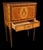 Louis XVI Style Bargueno Secretary Cabinet in Precious Wood Marquetry For Sale - Image 5 of 6