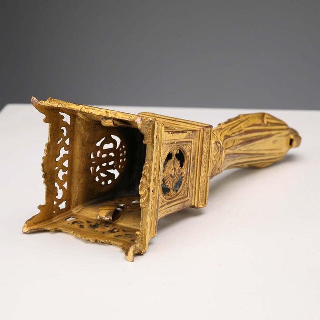 Our Lady of Lourdes in Golden Metal For Sale - Image 9 of 10