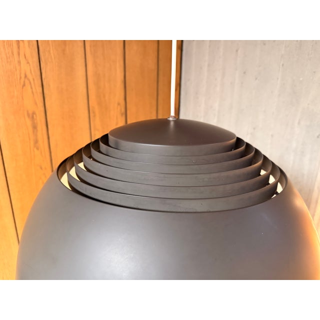 Black Vintage AJ Royal Pendant Lamp by Arne Jacobsen for Louis Poulsen, 1960s For Sale - Image 8 of 12