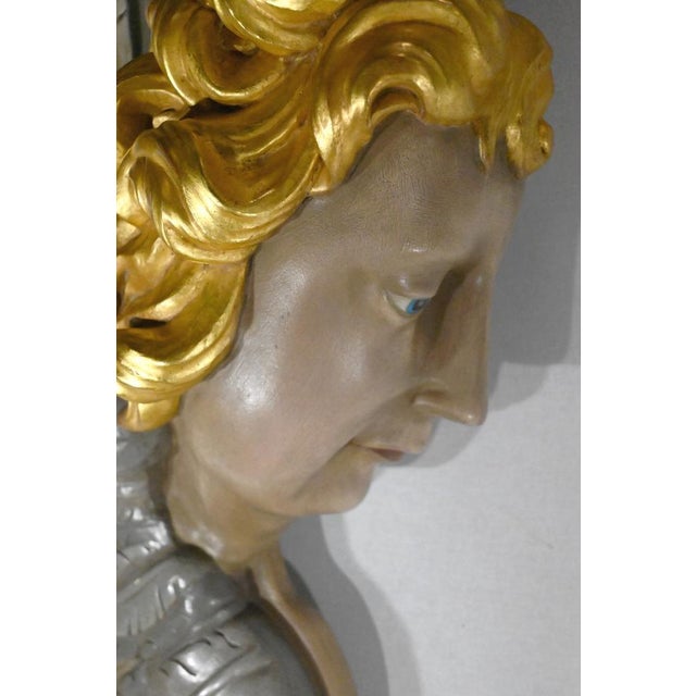 Mid-Century Wall Consoles with Seraph Motif, 1950s, Set of 2 For Sale - Image 4 of 17