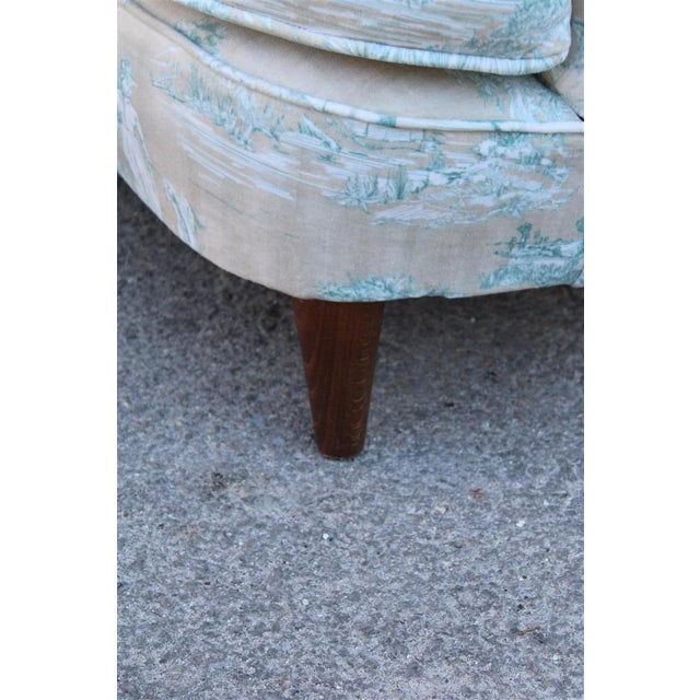 Textile Set of Mid-Century Armchairs in the style of Gio Ponti, Italy, 1950s For Sale - Image 7 of 18