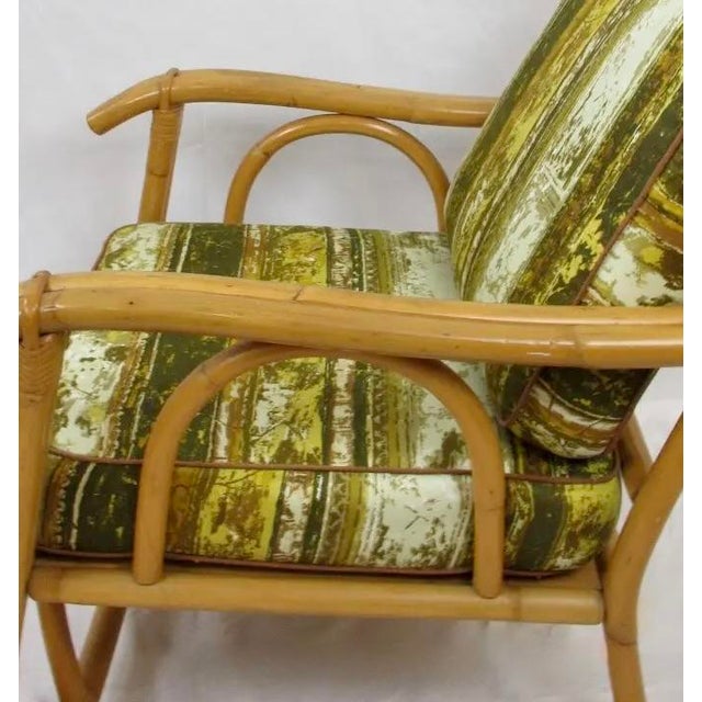 Mid-Century John Wisner Design for Ficks Reed Bentwood Bamboo Rattan Club Lounge Chair For Sale - Image 13 of 18