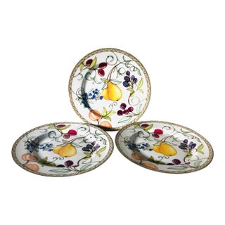 Contemporary Dansk Umbrain Fruits Salad Plates S/3 For Sale