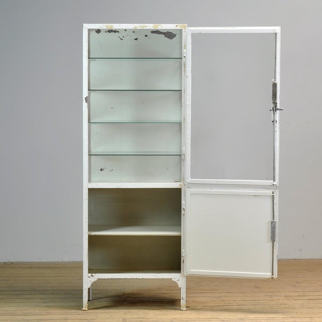 Iron Medical Cabinet, 1930s For Sale - Image 4 of 14