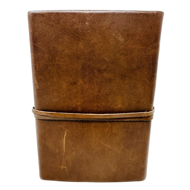 Authentic Vintage 2003 Cavallini & Co. Roma Lussa Italian Leather Journal For Sale - Image 4 of 13