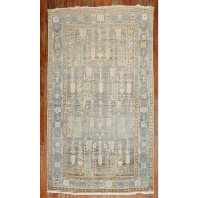 Textile Zabihi Collection Weeping Willow Tree Antique Persian Malayer Rug - 4'11" x 8'5" For Sale - Image 7 of 10
