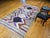 Vintage Moroccan Boucherouite Tribal Kilim, Handwoven Geometric Pattern, Lavender & Ivory, 5x9 For Sale - Image 4 of 8
