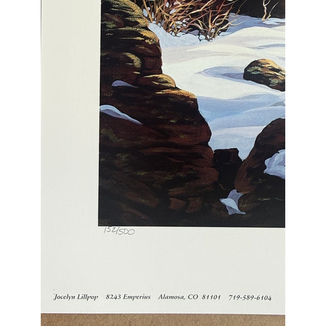 "Point of View" 1992 Jocelyn Lillpop Russell Le Signed Numbered Big Horn Sheep Wildlife Print For Sale - Image 6 of 6