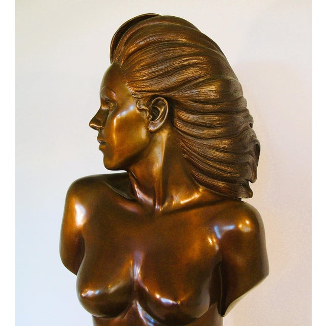 Late 20th Century Bronze Sculpture "Katrina" For Sale - Image 4 of 8