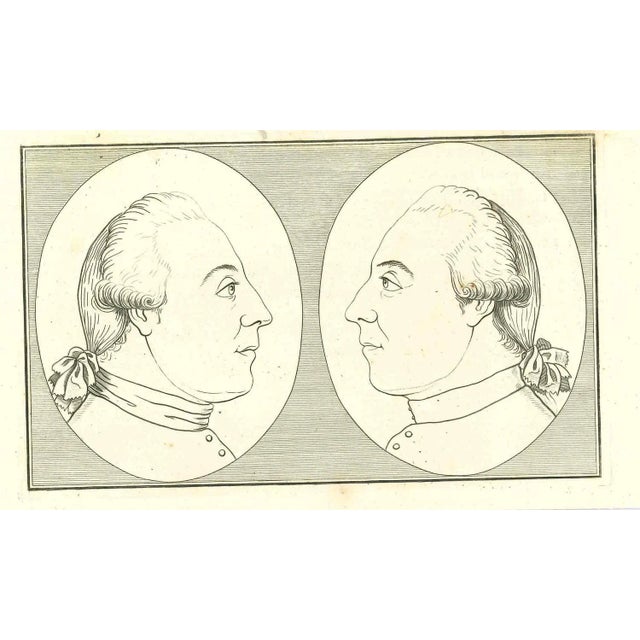 Portrait is an artwork realized by Thomas Holloway (1748 - 1827). Original Etching from J.C. Lavater's "Essays on...