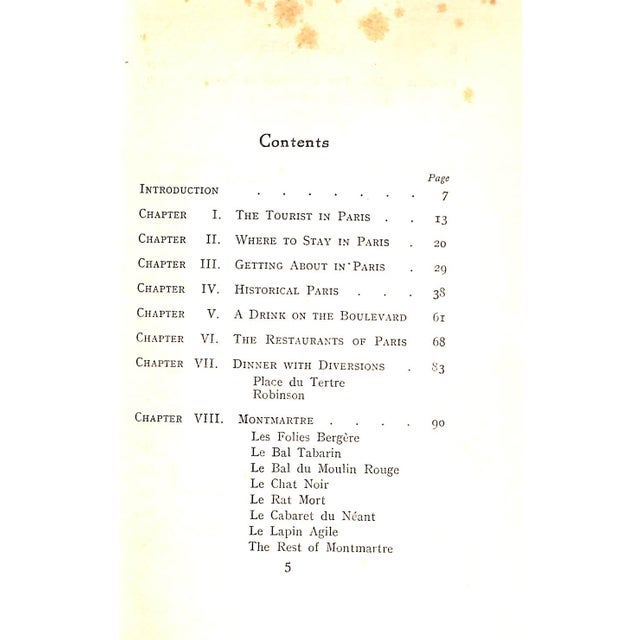 Traditional "How to Be Happy in Paris Without Being Ruined!" 1926 Chancellor, John For Sale - Image 3 of 9