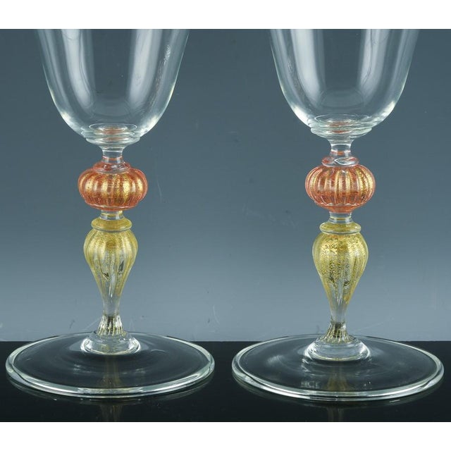 Murano Art Glass Wine Glasses-Set of Twelve For Sale In Philadelphia - Image 6 of 9