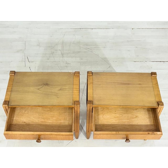 Mid-Century Modern Bedside Tables, Set of 2 For Sale - Image 4 of 9