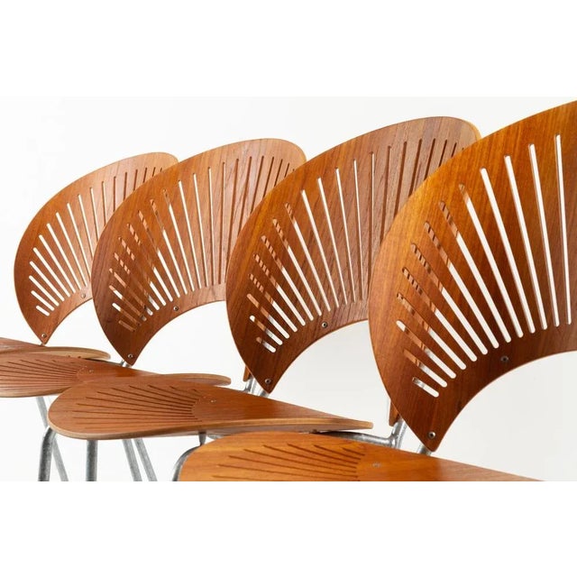 Trinidad Dining Chairs in Teak by Nanna Ditzel for Fredericia, 1990s, Set of 4 For Sale - Image 9 of 18