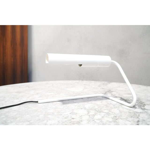 Rare ge 106 table lamp by belgian architect christophe gevers, and produced in the 1970s by light. A beautifully minimal...