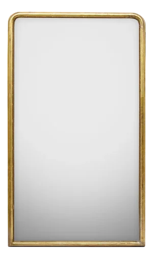 Large Louis Philippe Mirror with Slim Frame, 1800s