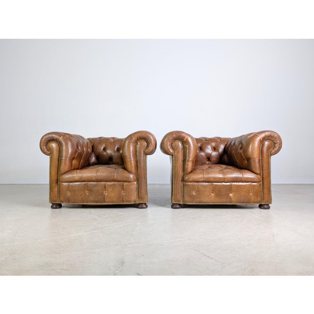 Handmade Chesterfield Armchair, England, 1920 For Sale - Image 3 of 11