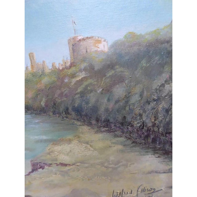 Wood Wilfred Ellison, Castle View, 1962, Oil Painting on Wood, Framed For Sale - Image 7 of 12