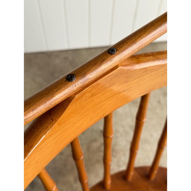 Brown Vintage Windsor Valet Chair, C. 1960s For Sale - Image 8 of 11