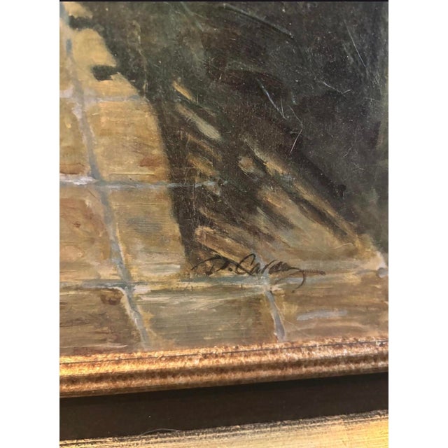 Dennis Carney Original Conservatory Interior Painting, Framed, 48" X 35.5" For Sale In Los Angeles - Image 6 of 10