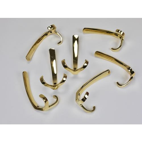 Mid-Century Brass Coat Double Wall Hook by Herta Baller, Vienna, 1950s For Sale - Image 3 of 10