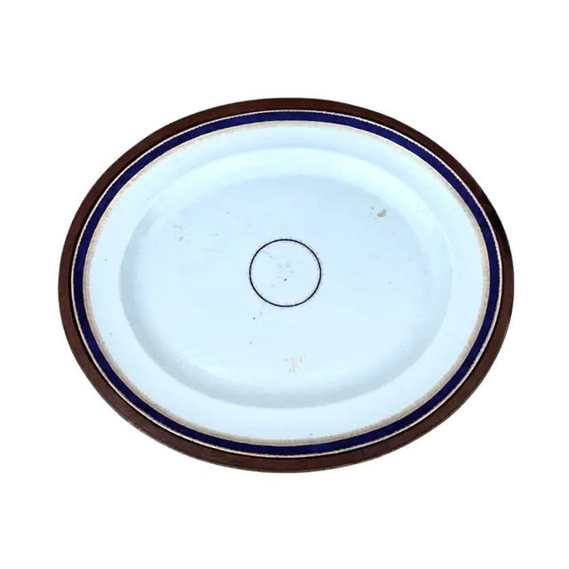 Chinese Export Porcelain Tray on Custom Stand For Sale - Image 4 of 9