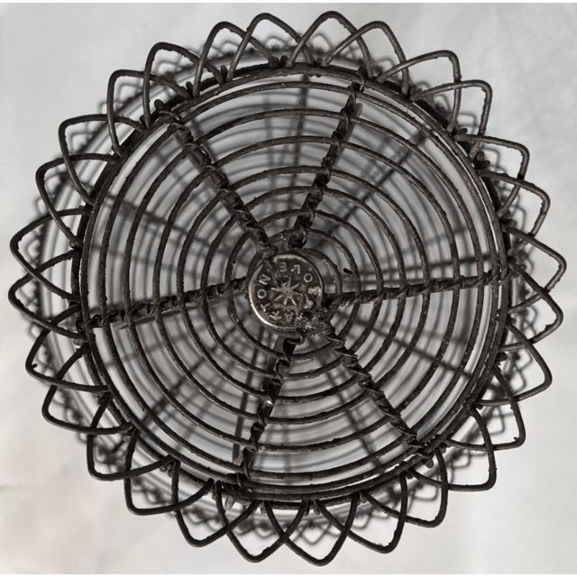 French Country Vintage French Style Wire Tiered Display Rack For Sale - Image 3 of 3