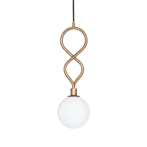 Fire Globe Ceiling Lamp in Brass and Glass by Lisa Hilland for Konsthantverk For Sale - Image 6 of 8