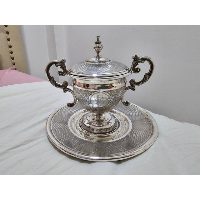 Metal 19th Century Silver Baptismal Set, 1890, Set of 5 For Sale - Image 7 of 18