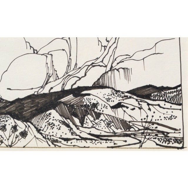 "Big Cloud Landscape" Impressionist Maker Illustration by Laurence Sisson circa 1960s For Sale In Monterey, CA - Image 6 of 8