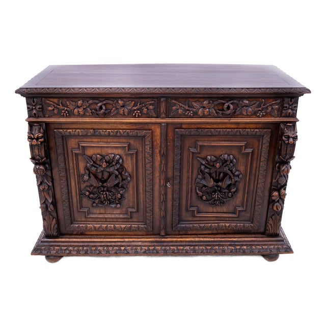 Carved Chest of Drawers, France, 1880s For Sale
