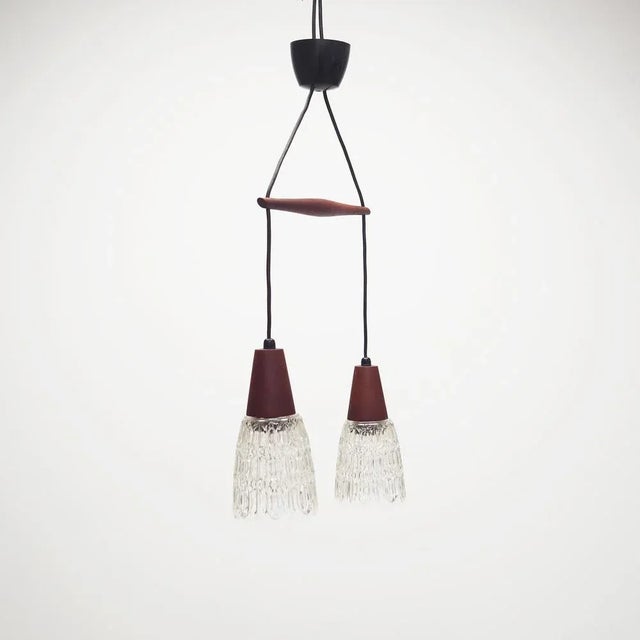 Brown Vintage Danish Pendant Lamp, 1970s For Sale - Image 8 of 8