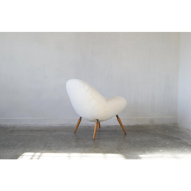 Boucle Lounge Chair by Fritz Neth for Correcta For Sale - Image 5 of 11