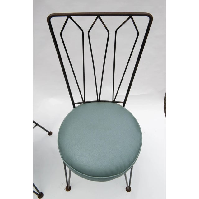 Iron Mid-Century Dining Chairs by Woodard - Set of 4 For Sale - Image 9 of 13