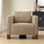 Three Solid Oak Legs With A Rich Walnut Finish Provide A Striking, Architectural Base For This Accent Chair. Fully...