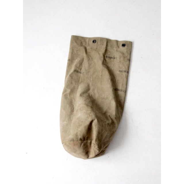Vintage Canvas Mail Sack Postal Bag For Sale - Image 9 of 11