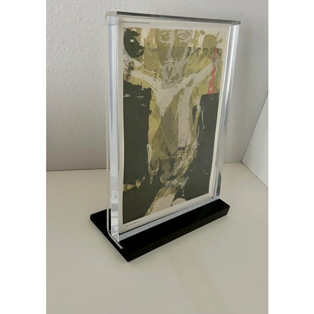 1980s 1980's Lucite Picture Frame For Sale - Image 5 of 11
