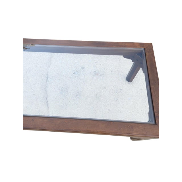 Campaign Ethan Allen Vintage Canova Collection Coffee Table Campaign Style Solid Cherry For Sale - Image 3 of 16