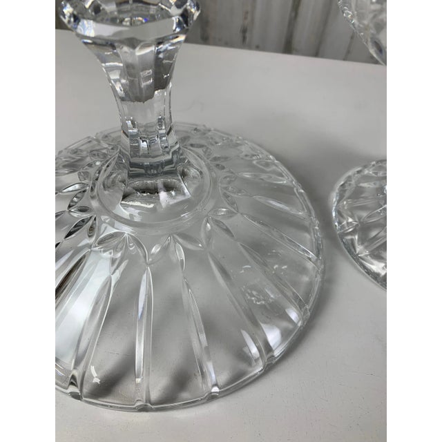 Lead Crystal Shannon Designs Compote For Sale In Dallas - Image 6 of 10