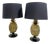 Brass Pineapple Table Lamps, Set of 2 For Sale