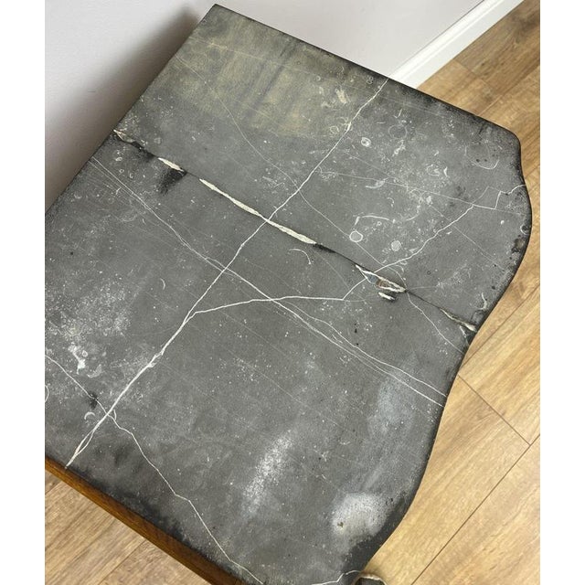 French Art Deco Bedside Tables with Marble Top, Set of 2 For Sale - Image 11 of 18