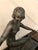 Metal French Art Deco Female Sculpture on Marble For Sale - Image 7 of 13