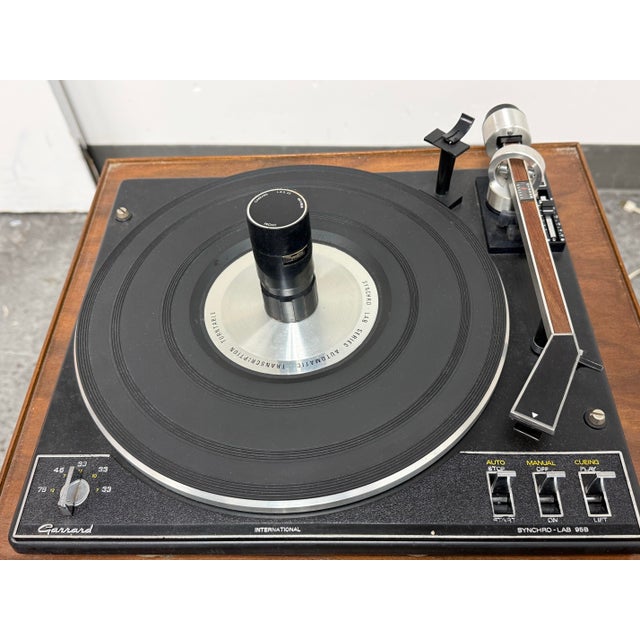 Brown Garrard Record Player, Multiple Speeds For Sale - Image 8 of 12