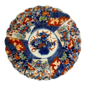 Large Antique Hand-Painted Imari Plate From Japan - Circa 1900