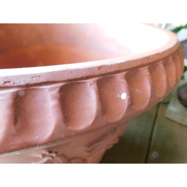 Mid-Century Bitossi F.&F. Italian Terracotta Planter With Festoon Swags & Mascarons For Sale - Image 13 of 13