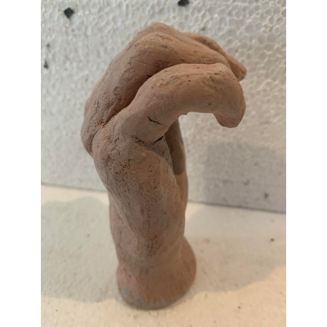 Terracotta Hand Sculpture by J Gallart For Sale - Image 6 of 8