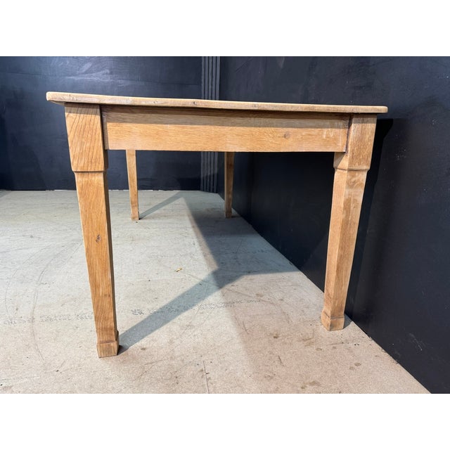 Brown Vintage Kitchen Dining Table in Oak, 1925 For Sale - Image 8 of 15