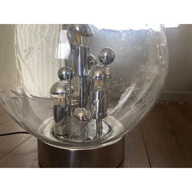 1960s Vintage Space Age Sputnik Globe Table Lamp from Doria Leuchten, 1970s For Sale - Image 5 of 17